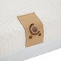 Materac do łóżeczka signature 140x70 cm bambus, sprężyny kieszeniowe
