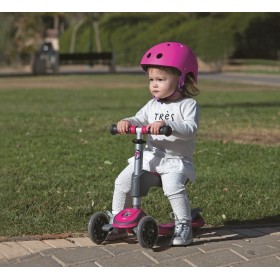 Kask rowerowy smart trike - rozmiar xs - różowy