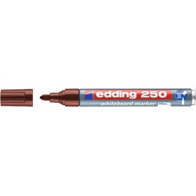 Marker do tablic suchościeralnych e-250 edding, 1,5-3 mm, brązowy - 10 szt