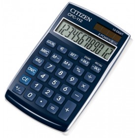 Kalkulator biurowy citizen cpc-112 blwb, 12-cyfrowy, 120x72mm, niebieski