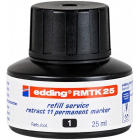 Tusz do uzupełniania markerów permanentnych edding retract 11 e-rmtk 25, czarny
