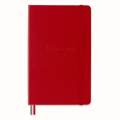 Notes moleskine passion journal recipe, 400 stron, czerwony