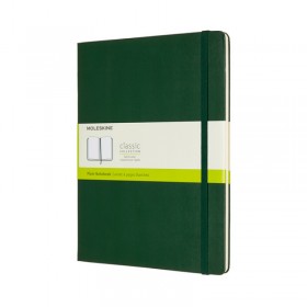 Notes moleskine classic xl (19x25cm) gładki, twarda oprawa, myrtle green, 192 strony, zielony