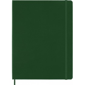 Notes moleskine classic xl (19x25cm) w kratkę, twarda oprawa, myrtle green, 192 strony, zielony
