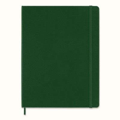 Notes moleskine classic xl (19x25cm) w kratkę, twarda oprawa, myrtle green, 192 strony, zielony
