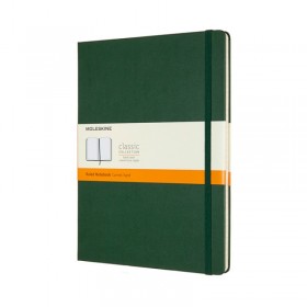 Notes moleskine classic xl (19x25cm) w linie, twarda oprawa, myrtle green, 192 strony, zielony