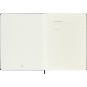 Notes moleskine classic xl (19x25cm) w linie, twarda oprawa, sapphire blue, 192 strony, niebieski