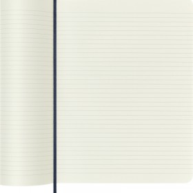 Notes moleskine xl (19x25cm) w linie, miękka oprawa, sapphire blue, 192 strony, niebieski