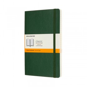 Notes moleskine l (13x21cm) w linie, miękka oprawa, myrtle green, 192 strony, zielony