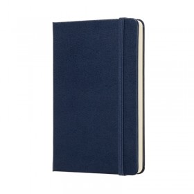 Notes moleskine classic p (9x14 cm) w linie, twarda oprawa, sapphire blue, 192 strony, niebieski