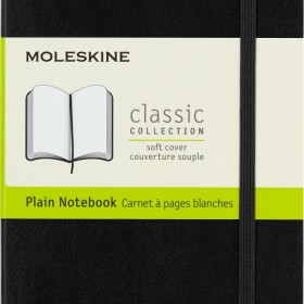 Notes moleskine classic p (9x14cm) gładki, miękka oprawa, 192 strony, czarny