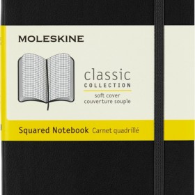 Notes moleskine classic p (9x14cm) w kratkę, miękka oprawa, 192 strony, czarny