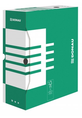 Pudło archiwizacyjne DONAU, karton, A4/120mm, zielone