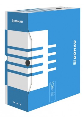 Pudło archiwizacyjne DONAU, karton, A4/120mm, niebieskie