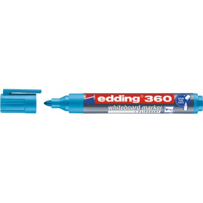 Marker do tablic e-360 edding, 1,5-3mm, błękitny - 10 szt