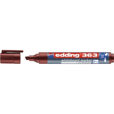 Marker do tablic e-363 edding, 1-5mm, brązowy - 10 szt