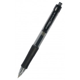Długopis automatyczny żelowy q-connect 0,5mm (linia), zawieszka, czarny