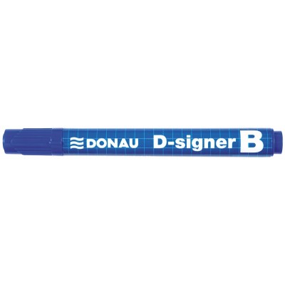 Marker do tablic donau d-signer, okrągły, 2-4mm (linia), zawieszka, niebieski