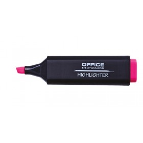 Zakreślacz fluorescencyjny office products, 1-5mm (linia), zawieszka, różowy