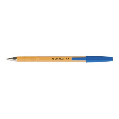 Długopis q-connect z wymiennym wkładem 0,4mm (linia), zawieszka, niebieski