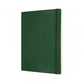 Notes moleskine classic xl (19x25cm), w linie, miękka oprawa, myrtle green, 192 strony, zielony