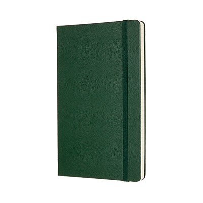 Notes moleskine classic l (13x21cm), w kratkę, twarda oprawa, myrtle green, 240 stron, zielony