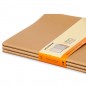 Zestaw 3 zeszytów moleskine cahier journals xl (19x51cm), w linie, 120 stron, piaskowy