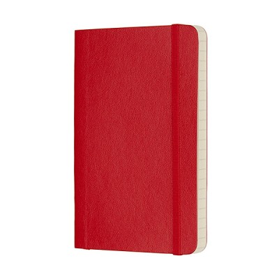 Notes moleskine classic p (9x14cm), w linie, miękka oprawa, 192 strony, czerwony