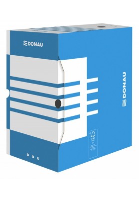 Pudło archiwizacyjne DONAU, karton, A4/200mm, niebieskie