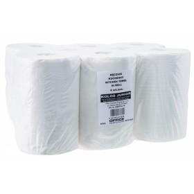 Ręczniki kuchenne celulozowe office products kolos junior, 2-warstwowe, 300 listków, 6 rolek