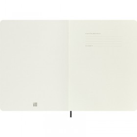 Notes moleskine classic xl (19x25cm) gładki, miękka oprawa, 192 strony, czarny