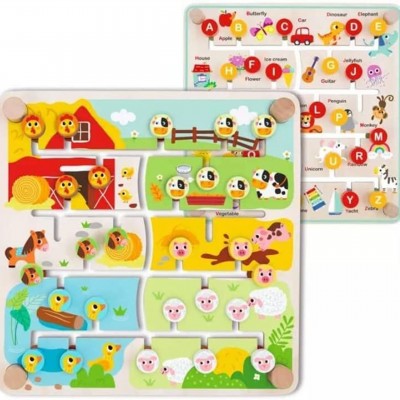 Tooky toy interaktywna tablica edukacyjna sorter zwierząt i alfabet