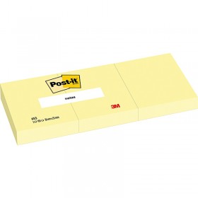 Karteczki samoprzylepne post-it® (653), 38x51mm, 3x100 kart., żółte