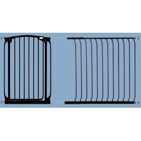 Rozszerzenie bramki bezpieczeństwa chelsea - 1m (wys. 1m) - czarne