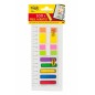 Zestaw szkolny zakładek post-it® (683-3+680-1+684-arr1), z linijką, mix kolorów