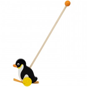 Viga toys drewniany pchacz pingwin
