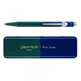 Długopis caran d'ache 849 paul smith edycja 4, m, w pudełku, green/navy