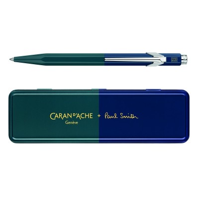 Długopis caran d'ache 849 paul smith edycja 4, m, w pudełku, green/navy