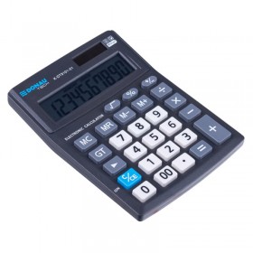 Kalkulator biurowy donau tech office, 10-cyfr. wyświetlacz, wym. 137x101x30mm, czarny