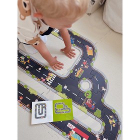 Tooky toy droga puzzle dla dzieci autostrada makieta 21 el. certyfikat fsc