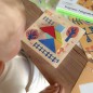 Tooky toy puzzle tangram układanka dla dzieci nauka kształtów figury kształty 18el.