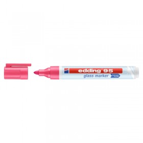 Marker do powierzchni szklanych e-95 edding, 1,5-3 mm, różowy - 10 szt