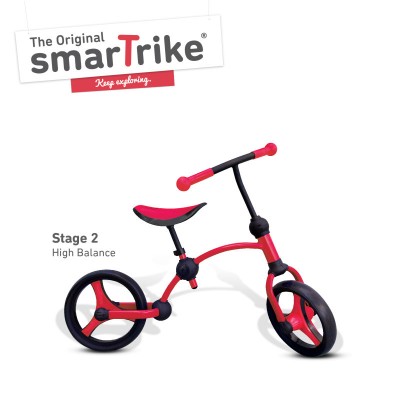 Rowerek biegowy smart trike - czarno-czerwony
