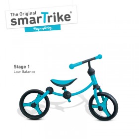 Rowerek biegowy smart trike - czarno-niebieski