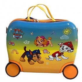 Jeżdżąca walizka podróżna - psi patrol - żółta mała