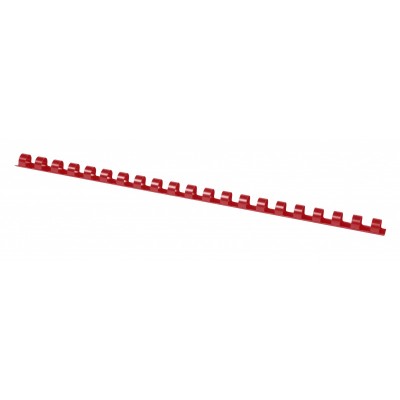 Grzbiety do bindowania office products, a4, 14mm (125 kartek), 100 szt., czerwone