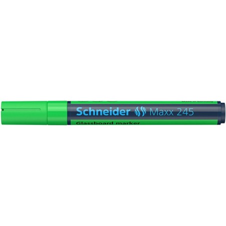 Marker do szklanych tablic SCHNEIDER Maxx 245, 2-3mm, zielony