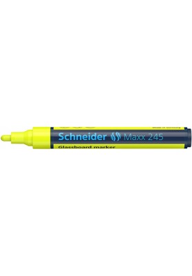 Marker do szklanych tablic SCHNEIDER Maxx 245, 2-3mm, żółty