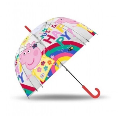 Przezroczysta parasolka 19'' - świnka peppa