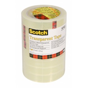 Taśma samoprzylepna scotch® (550), przezroczysta, 19mm, 66m, 8 rolek - 8 szt